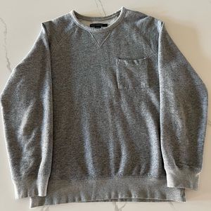 French Connection Men's Heather Grey Crewneck Sweatshirt - Large
